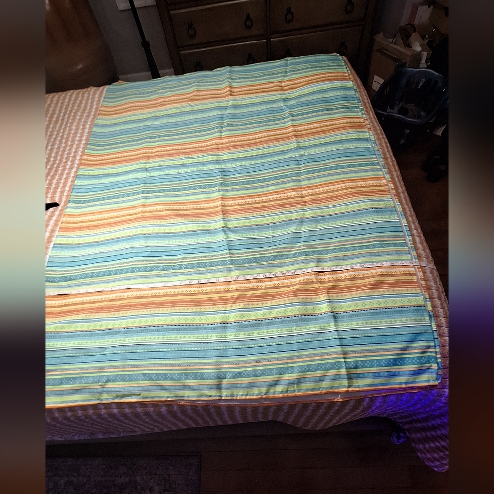 Better Homes And Gardens Colorful Vibrant Striped Tablecloth 84" X 60" Rectangle